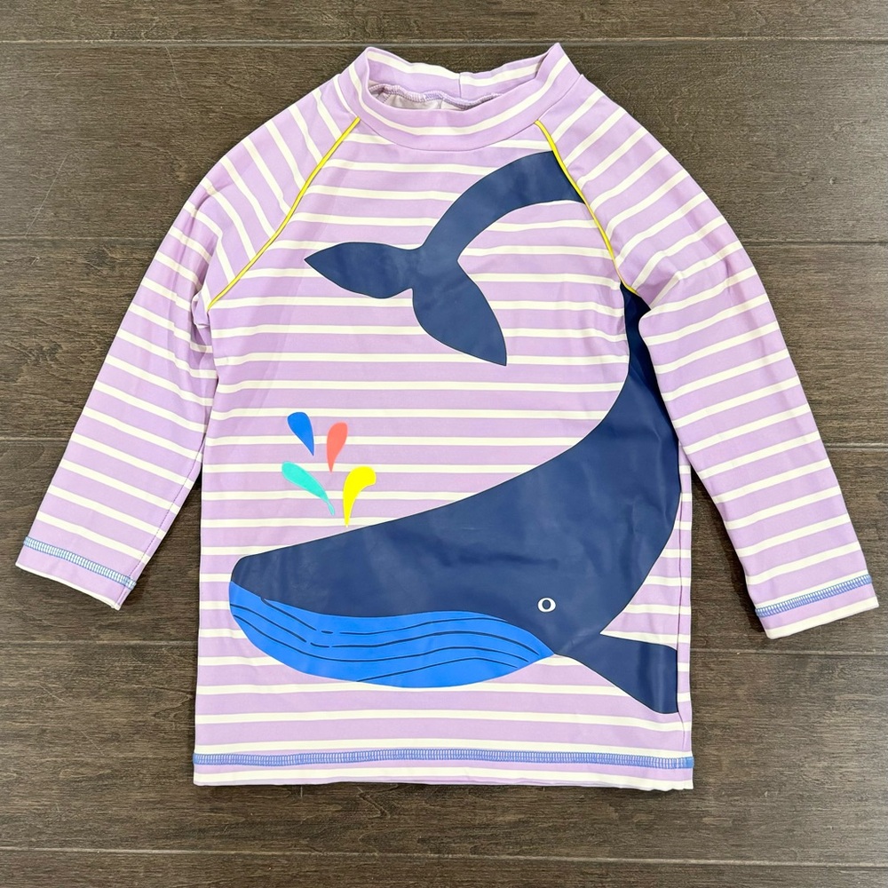 Mini Boden Rashguard Swim Top 6-7Y